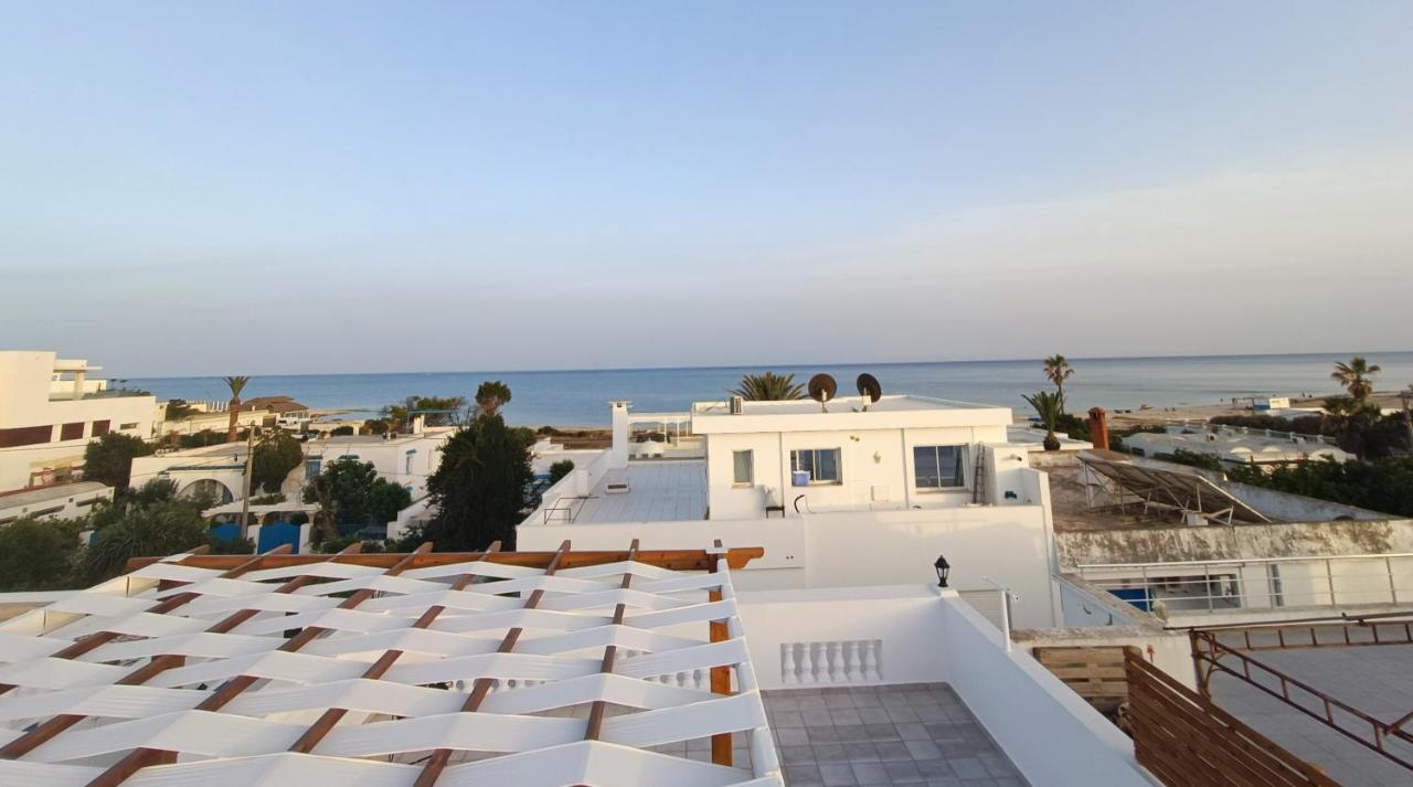 Superbe étage de villa vue sur mer Nabeul Exterior foto